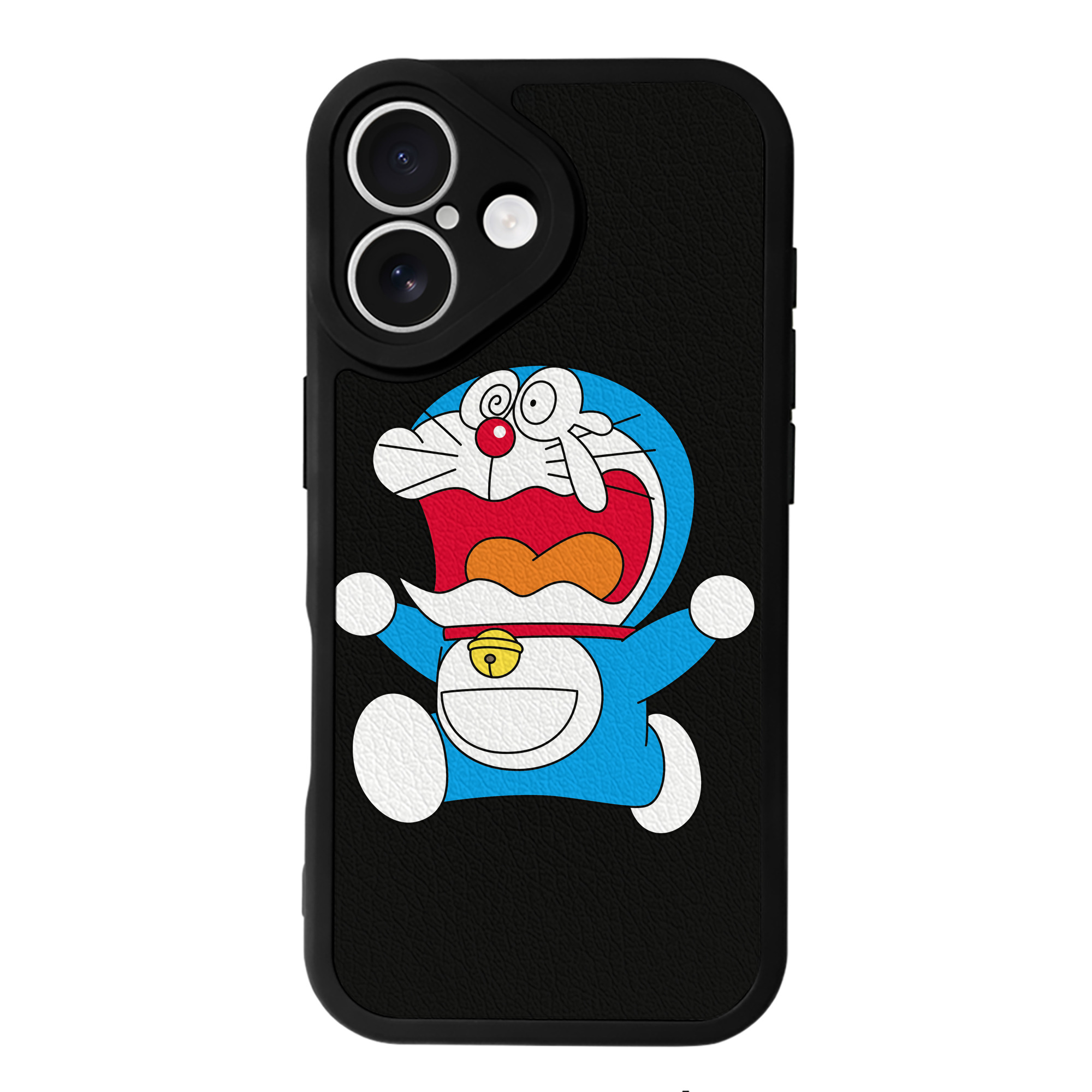 （画像用） ドラえもん Doraemon 【iPhone 16シリーズ対応】シリコンスマホケース（レザー調） 材質：シリコン